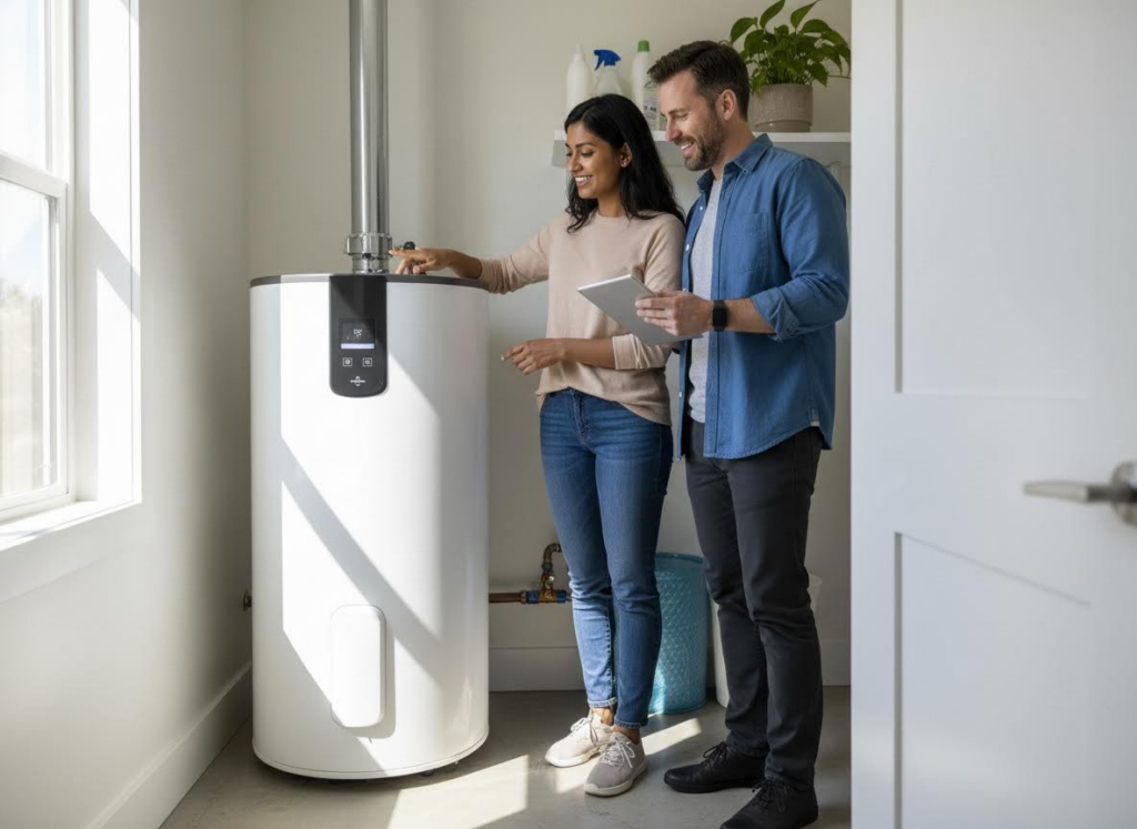 homeowners with new water heater