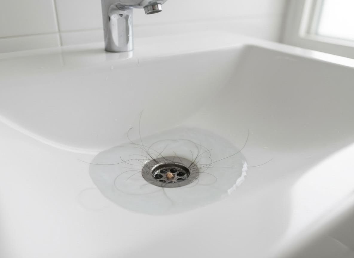 hair clogging drain