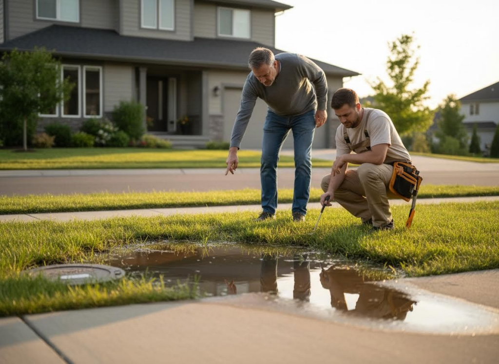 standing water by meter