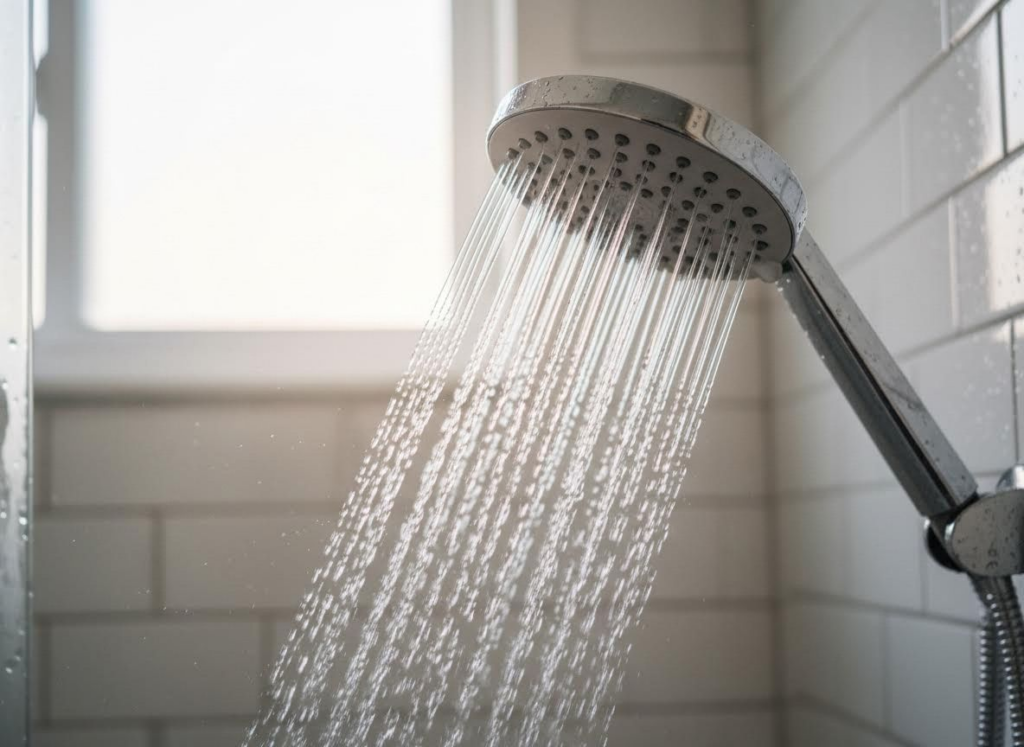 low pressure shower