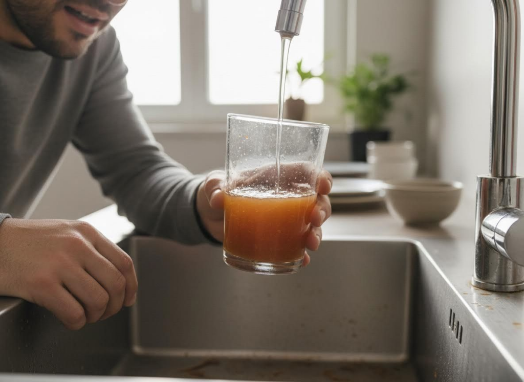 dirty water coming out of tap