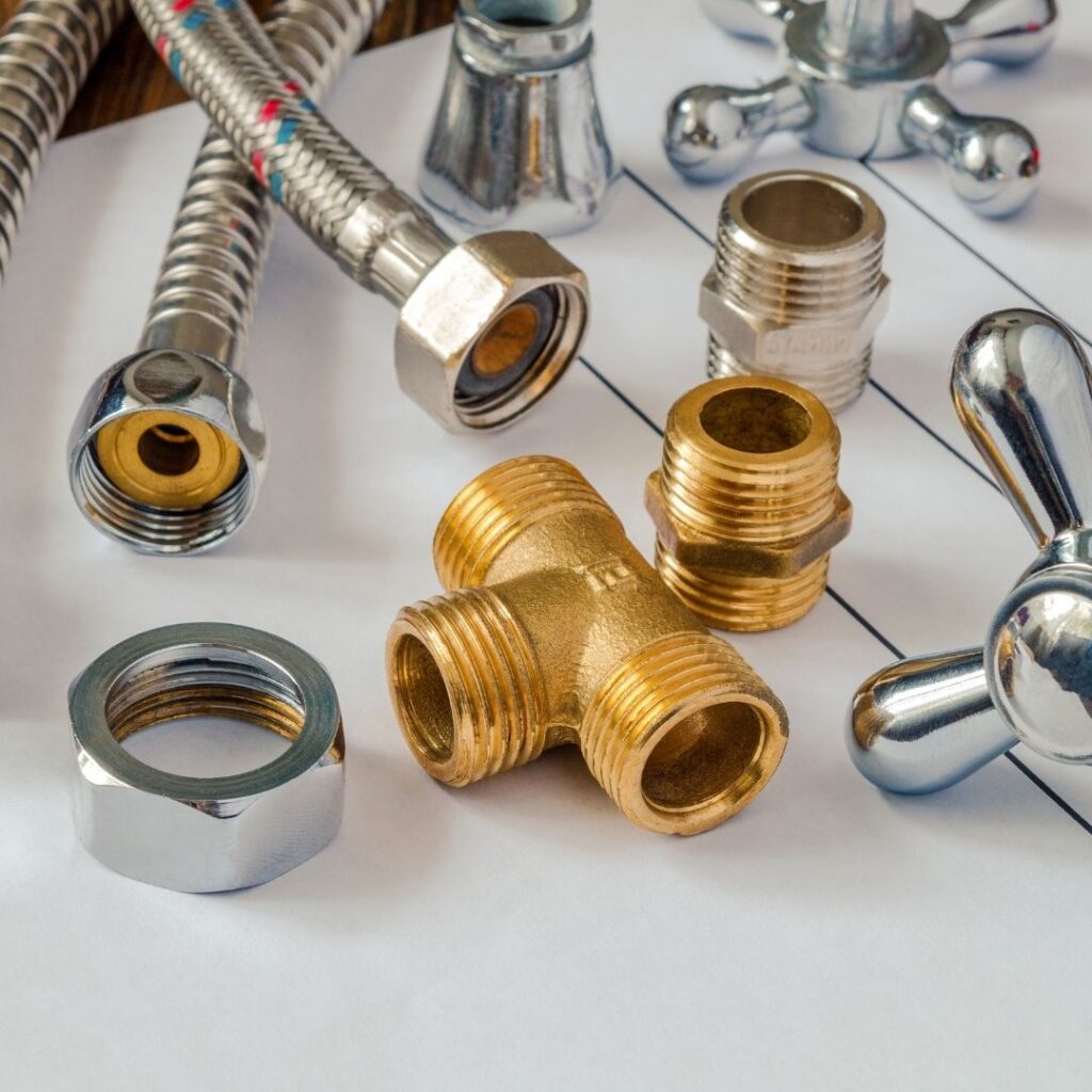 plumbing tools on sink